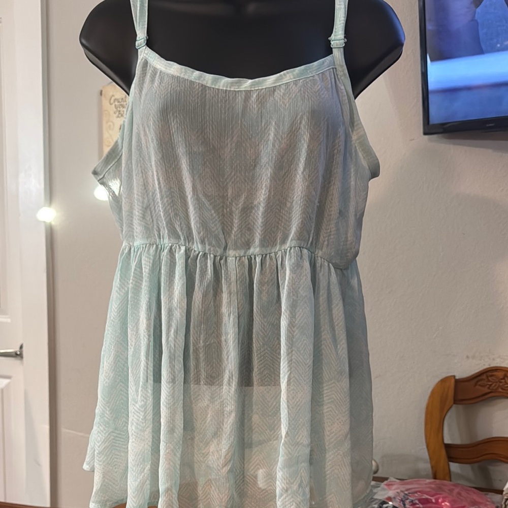 Torrid Light Blue Sleeveless Top